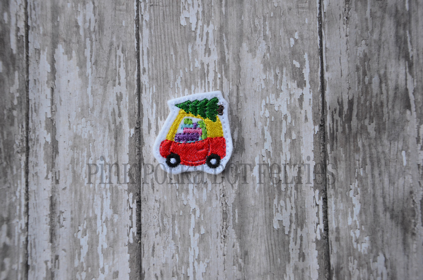 Kids Car with Christmas Tree