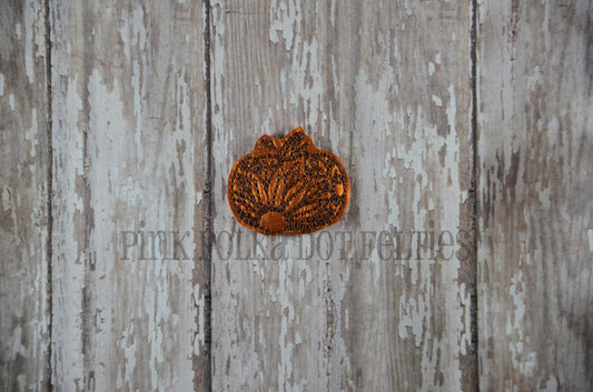 Redwork Sunflower Pumpkin