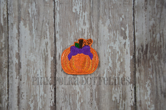 Pumpkin Purple Bow