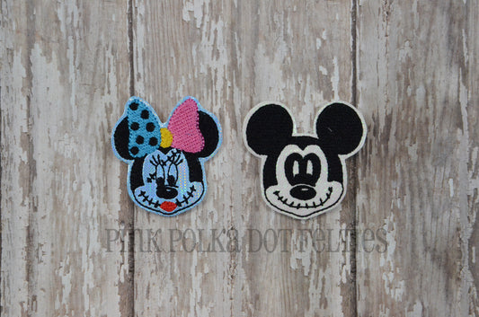 Jack and Sally Mouse Heads