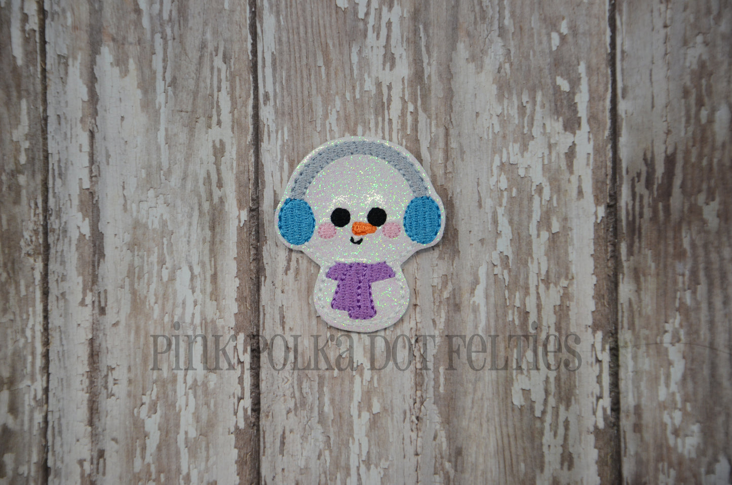 Baby Snowman with Ear Muffs