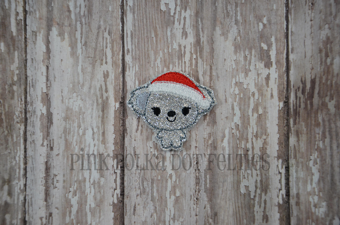 Koala with Santa Hat