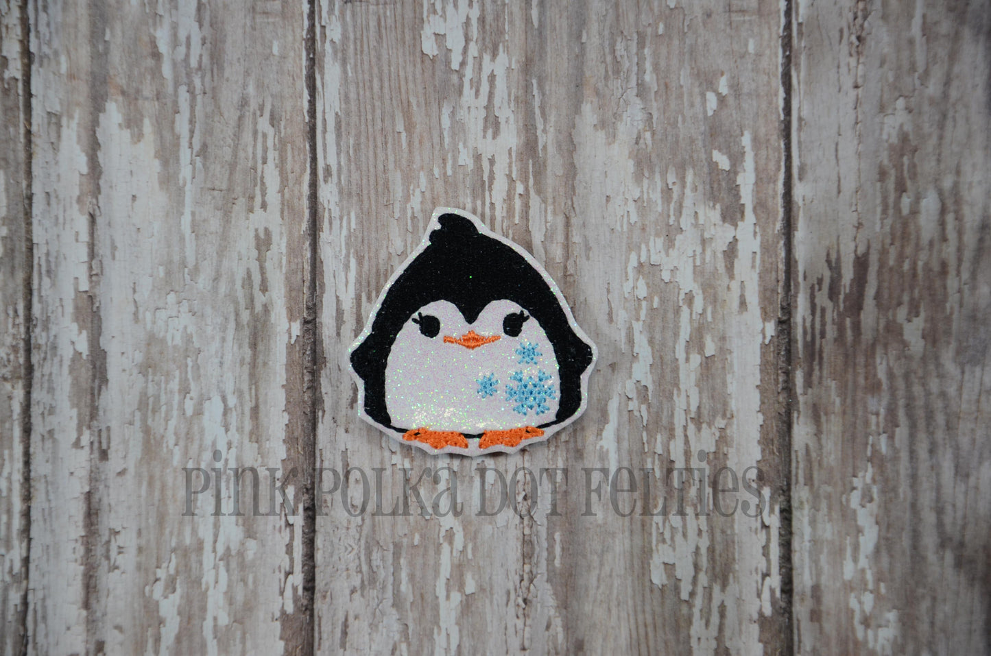 Penguin with Snowflakes