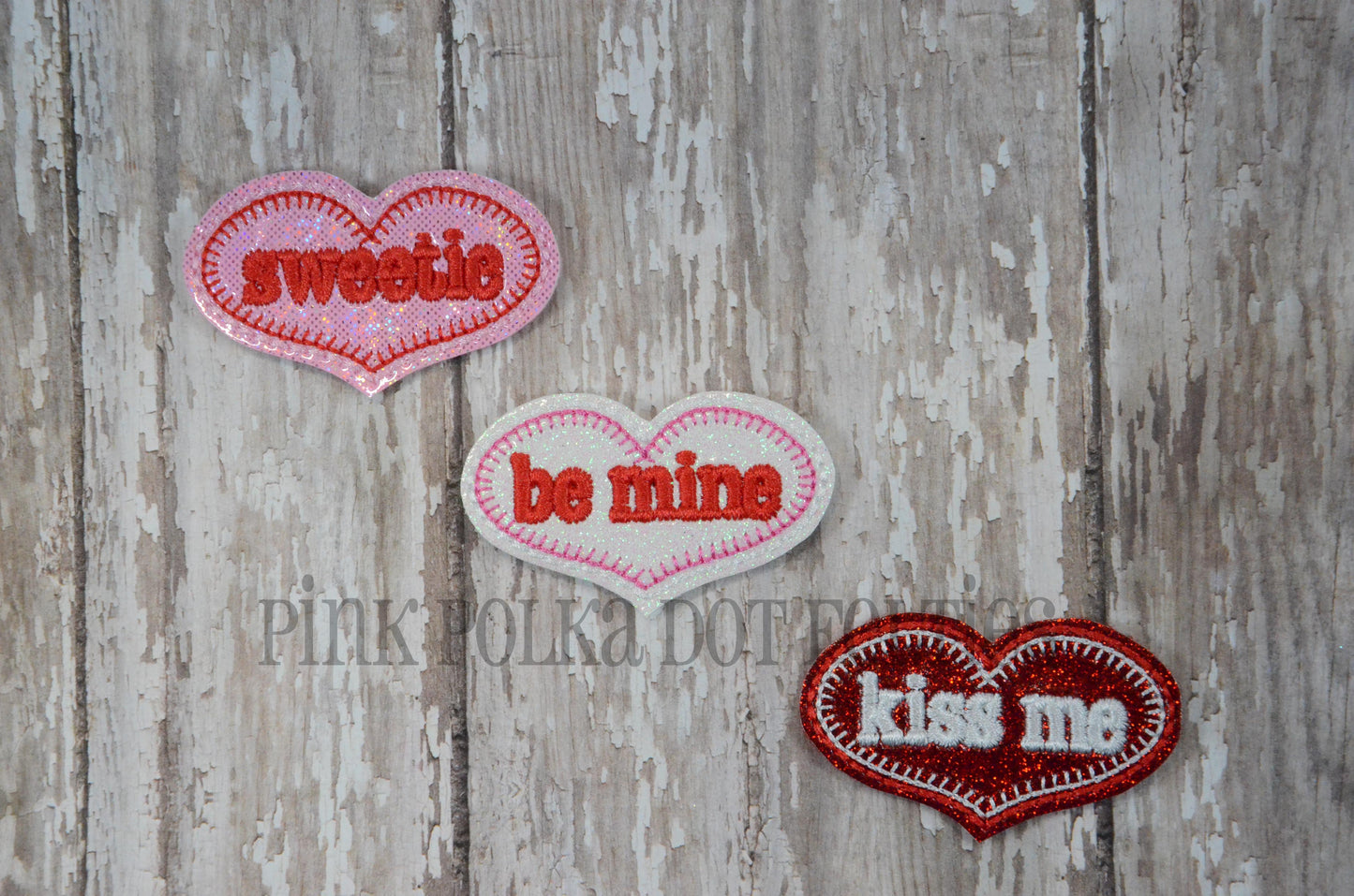 Valentine Sentiment Hearts