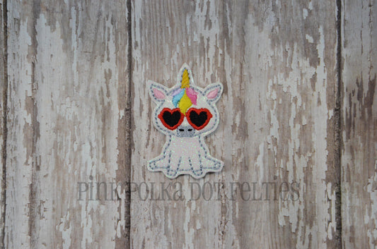 Unicorn with Heart Glasses