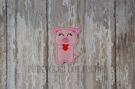 Pig Holding Heart