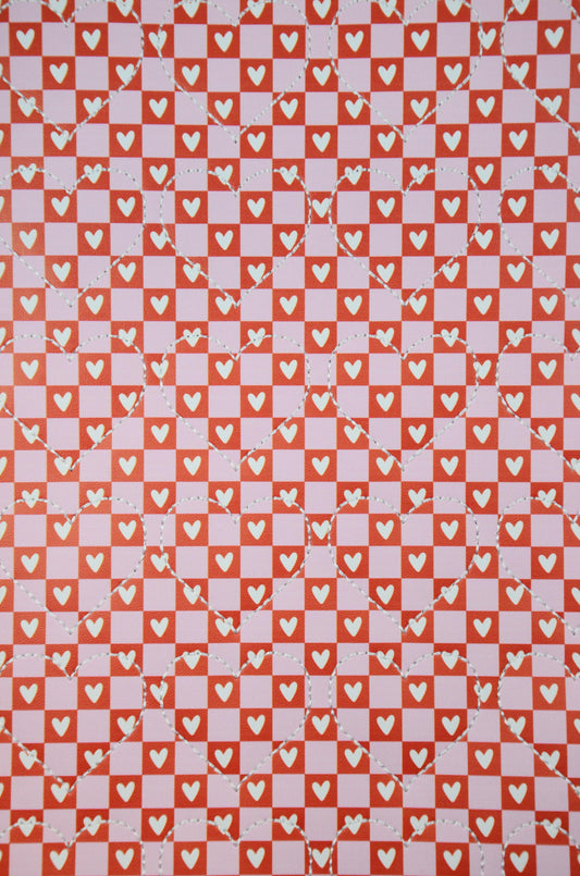 Valentine Checkered Heart