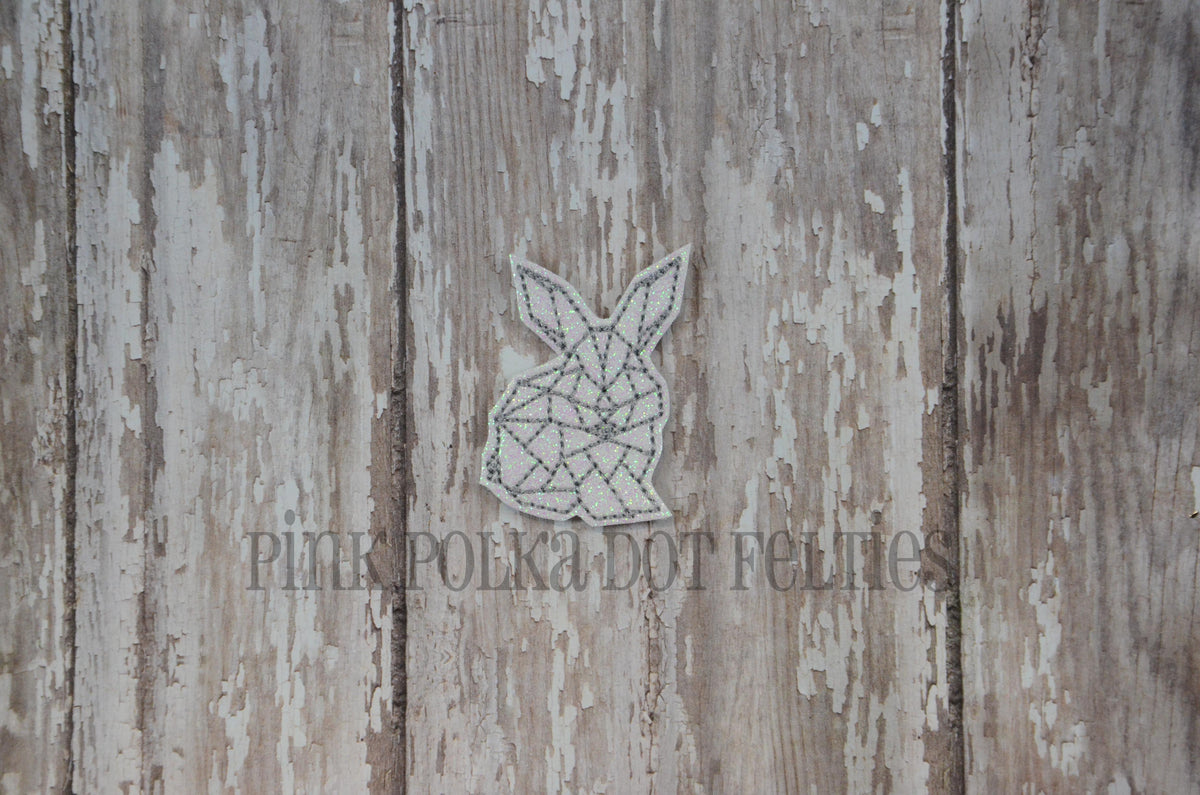Geometric Glass Rabbit Geometric Glass Bunny – pinkpolkadotfelties