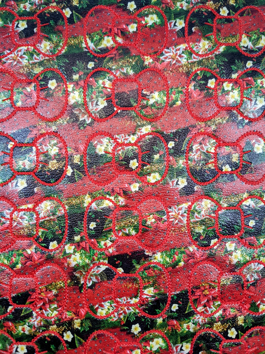 Poinsettia Brushstroke Bow