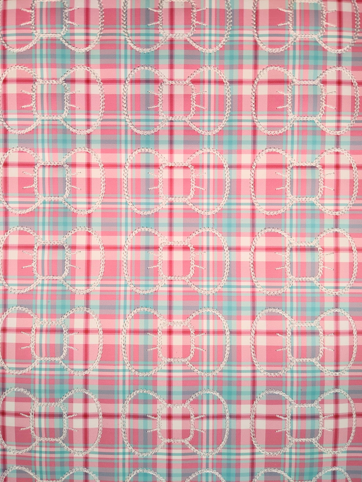 Christmas Pink Plaid Bow